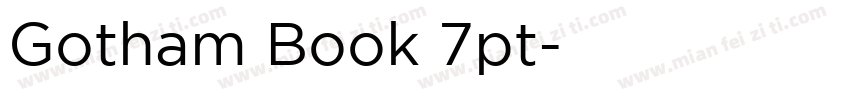 Gotham Book 7pt字体转换